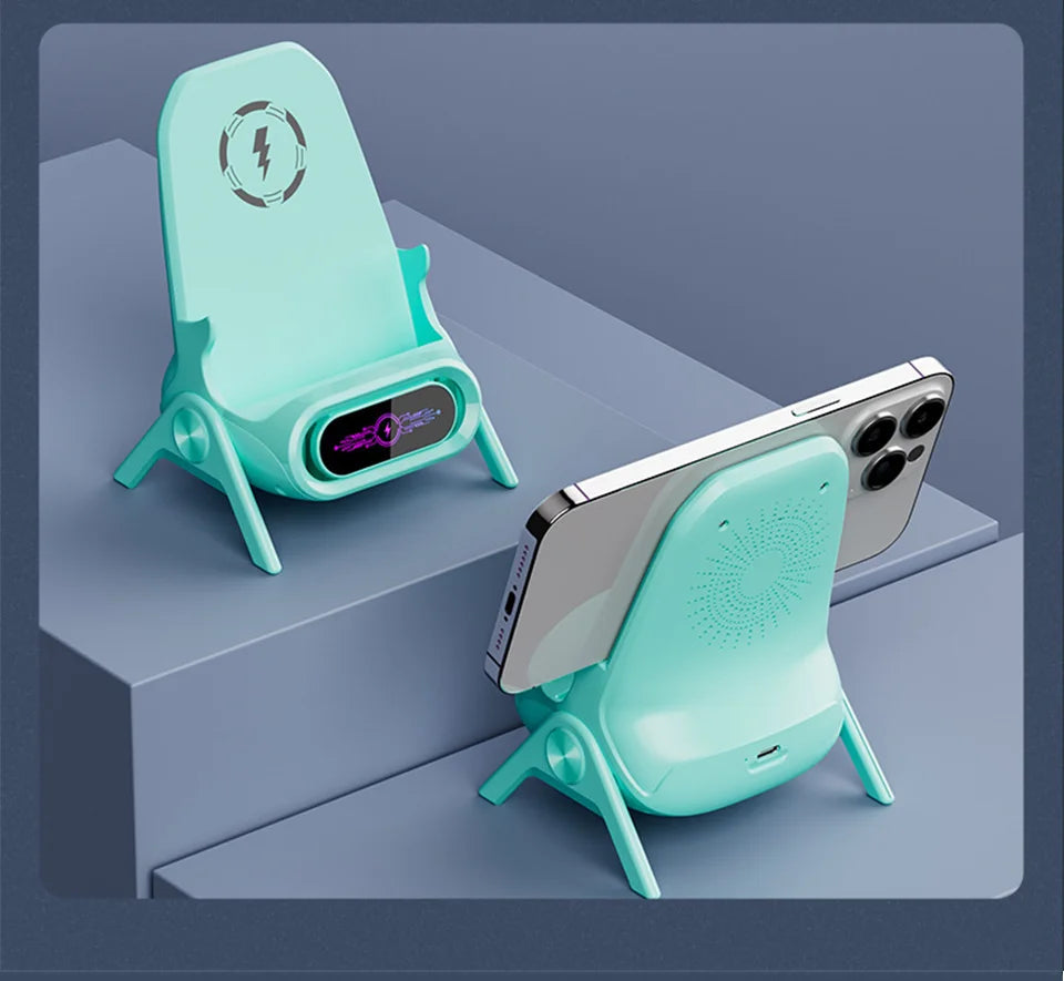 3-in-1 Fast Charger Mini Chair Phone Stand BLYNTRA