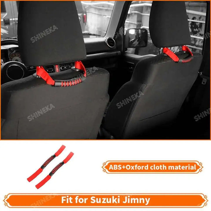 SHINEKA Car Red Interior & Exterior Decoration Cover fit for Suzuki Jimny 2007 2008 2009 2010 2011 2012 2013 2014 2015 2016 2017 BLYNTRA