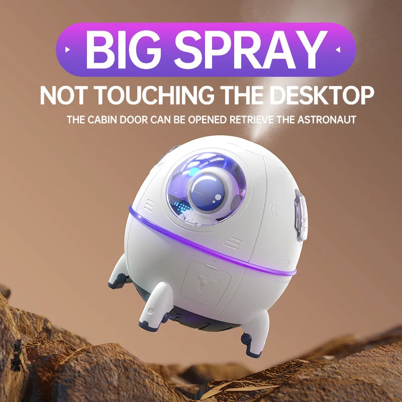 Portable Astronaut Humidifier with LED Light & Aroma Diffuser by BLYNTRA BLYNTRA