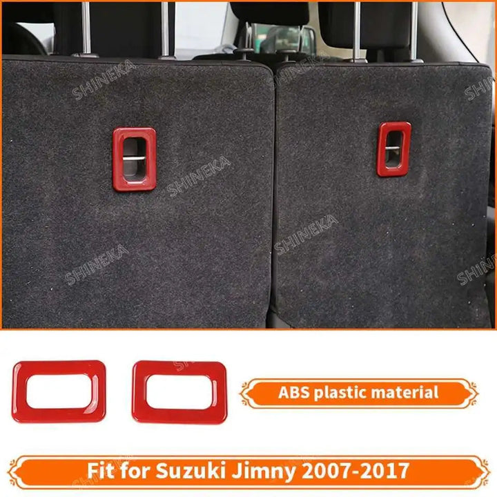 SHINEKA Car Red Interior & Exterior Decoration Cover fit for Suzuki Jimny 2007 2008 2009 2010 2011 2012 2013 2014 2015 2016 2017 BLYNTRA