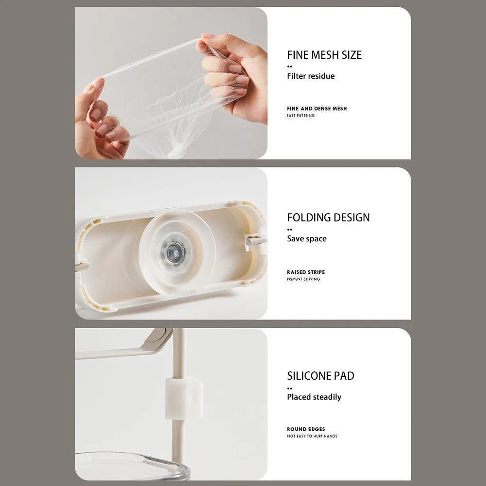 SinkMate Foldable Drain Rack with 50 Mesh Filters SHOPPING HUB