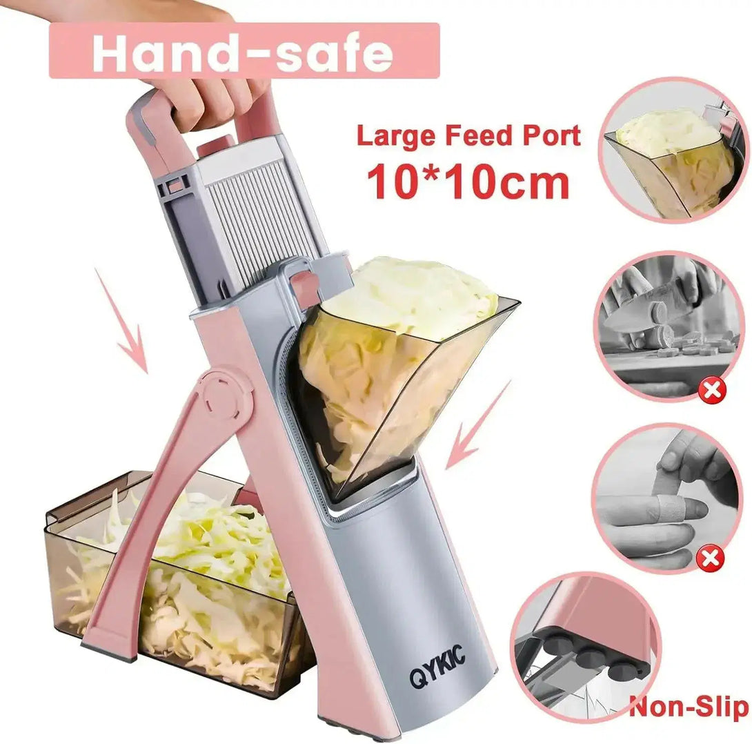 Vegetable Cutter, Food Chopper, Dicer Fruit, French Fry, SS 420 ABS AS,Mandoline Slicer, Kitchen Accessories,Home Gadgets, JS001 SHOPPING HUB