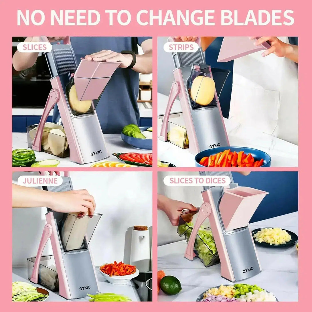 Vegetable Cutter, Food Chopper, Dicer Fruit, French Fry, SS 420 ABS AS,Mandoline Slicer, Kitchen Accessories,Home Gadgets, JS001 SHOPPING HUB