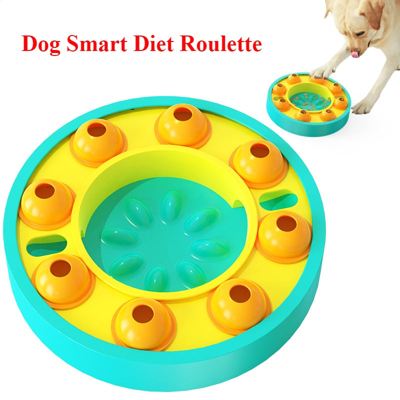 SmartBark IQ Puzzle Feeder Toy for Dogs Silicone Back Scrub Bath Brush