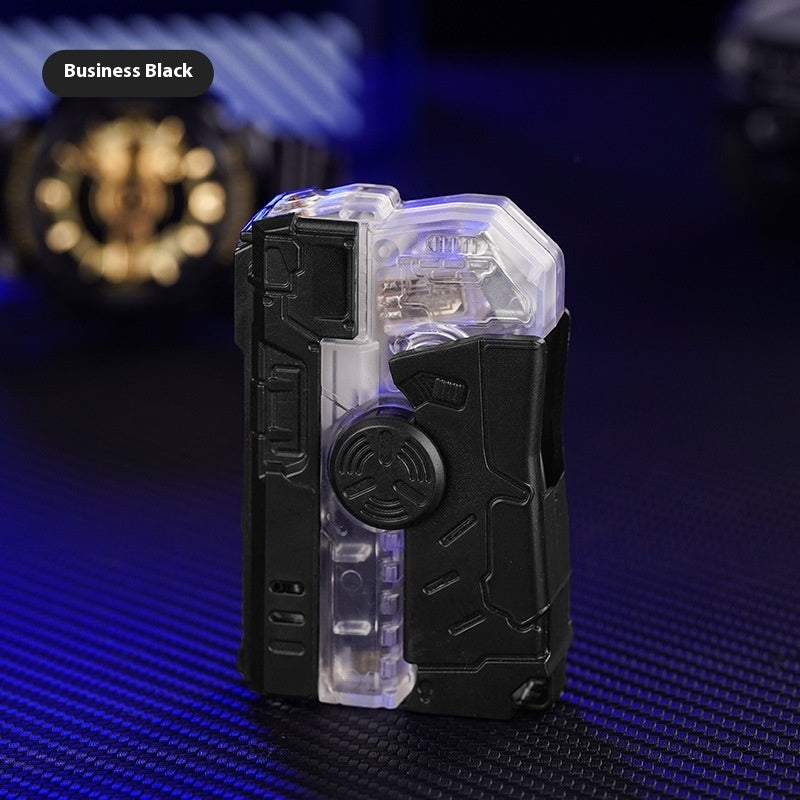 Transparent Fingertip Gyro Luminous Lighter Silicone Back Scrub Bath Brush