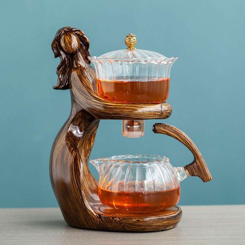 Semi-Automatic Kung Fu Glass Tea Set BLYNTRA