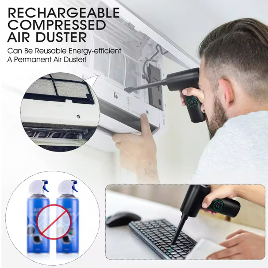 2-in-1 Air Duster & Vacuum Cleaner – 6000mAh BLYNTRA