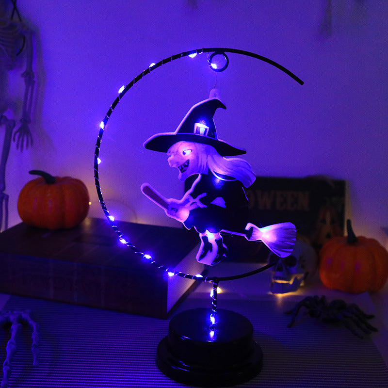 BLYNTRA Wrought Iron Witch Modeling Lamp – LED Decorative Halloween Light BLYNTRA