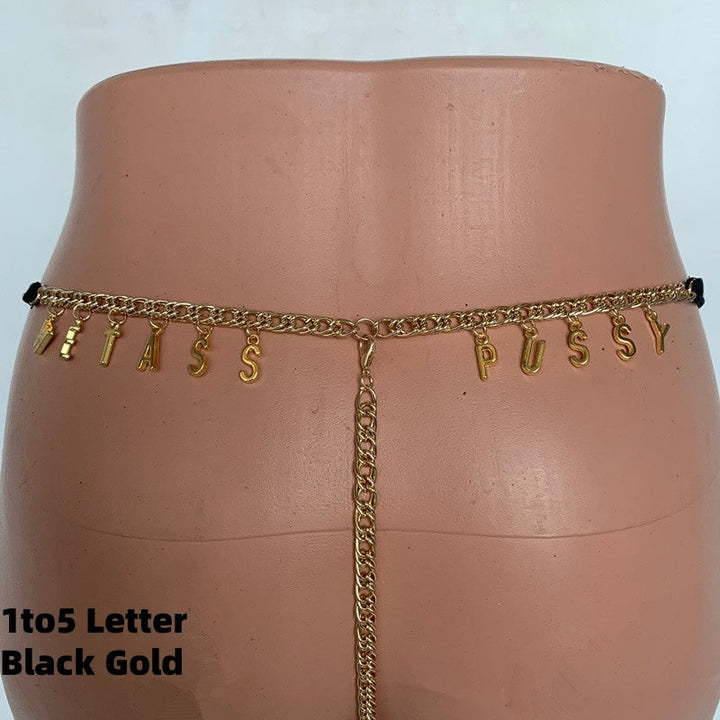 Custom Name Lace Thong & Body Chain Set Silicone Back Scrub Bath Brush