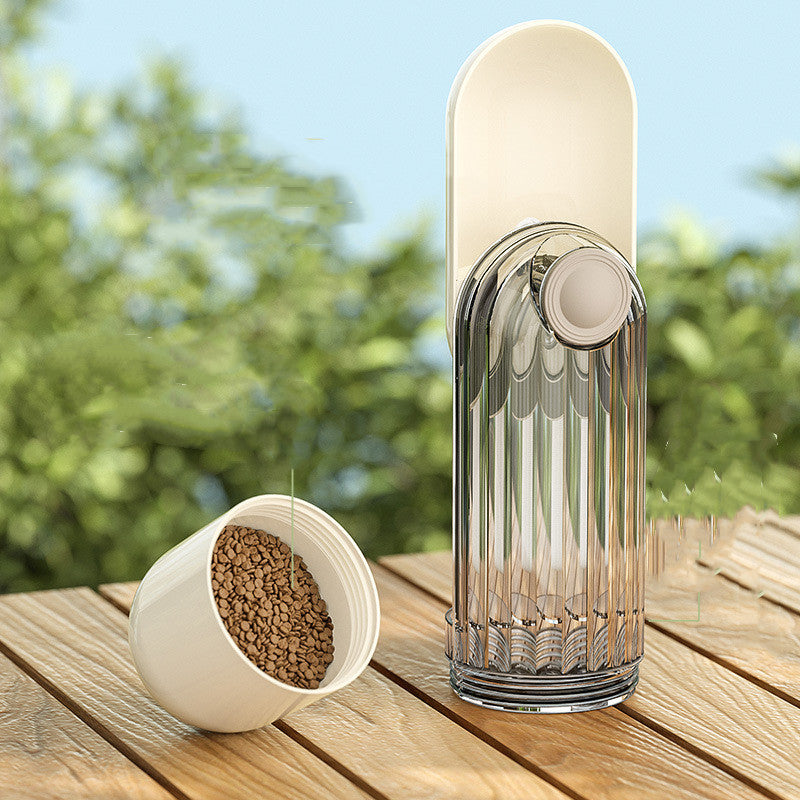 2 In 1 Pet Water Cup Segment Design Green Dog Walking Portable Drinking Cup Dog Feeding Supplies Pet Supplies Dog Walking Water Feeder Pets Products Silicone Back Scrub Bath Brush