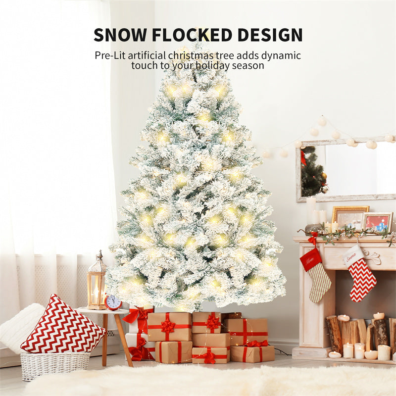 Christmas Tree PVC Snow-Covered Artificial Tree – BLYNTRA Holiday Décor BLYNTRA