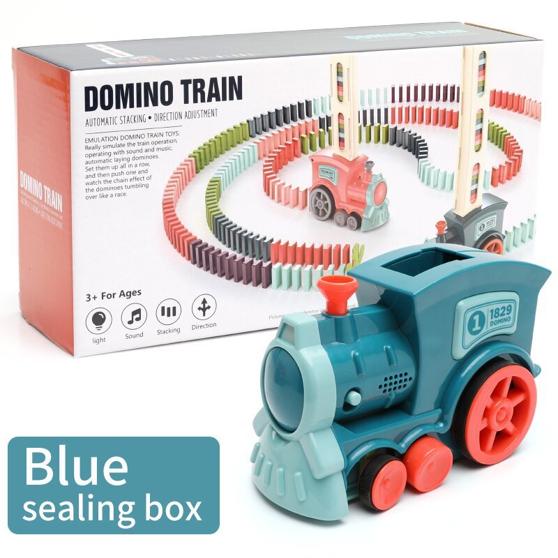 BLYNTRA Domino Train Toy – Automatic Block Laying Electric Set BLYNTRA