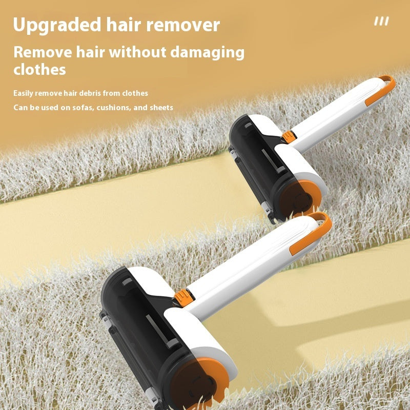 2 In 1 Pet Hair Removal Roller Multifunctional Portable Washable Hair Removal Brush Pet Supplies Silicone Back Scrub Bath Brush