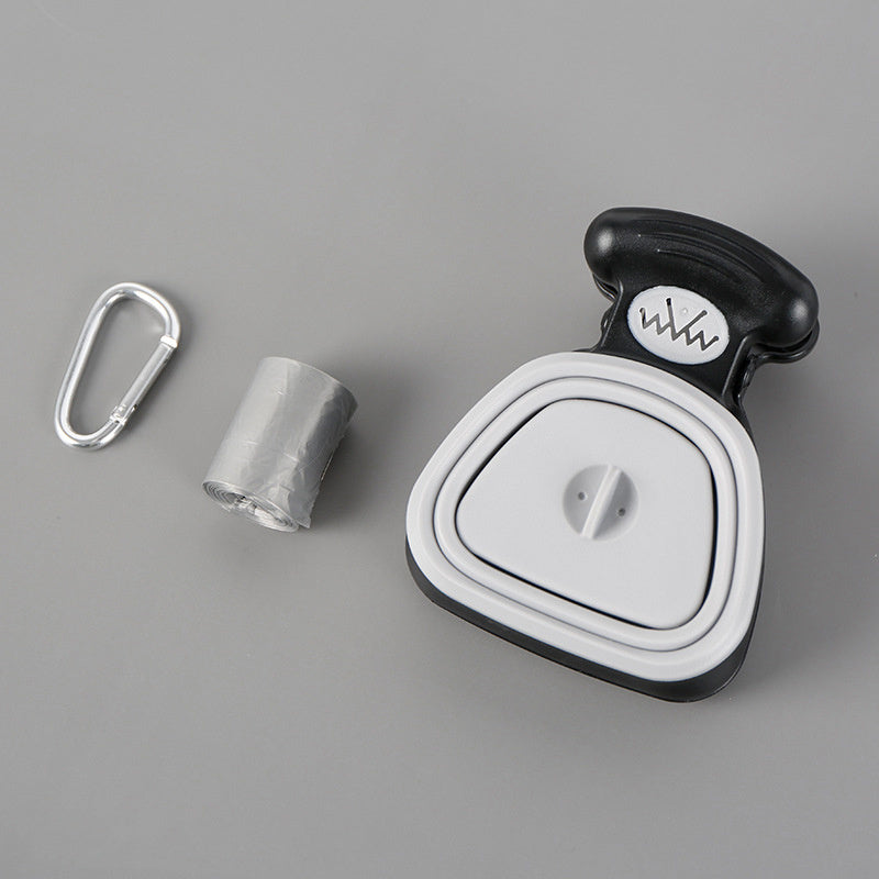 Pet Waste Bag Dispenser with Scoop . Silicone Back Scrub Bath Brush