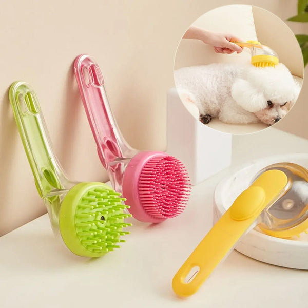 Dogs Cats Pets Brush Pet Bath Brush Cleaning Brushes Long Handle Shower Brush Pet Supplies Cat Dog Pet Grooming Comb For Pet Products SHOPPING HUB
