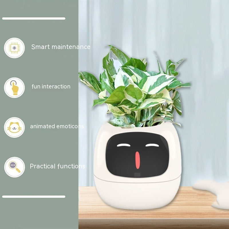 BLYNTRA Smart Planter Companion – Animated AI Plant Pot with Display BLYNTRA