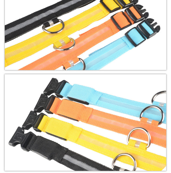 LED Dog Collar | Glow-in-Dark Safety Leash Blyntra
