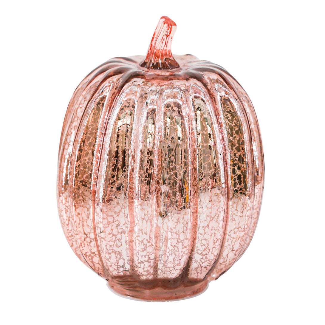 BLYNTRA Halloween Glass Pumpkin Lantern – Ambient Fall Light Decor BLYNTRA