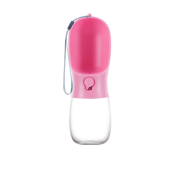 AquaPup Travel Pet Water Bottle Silicone Back Scrub Bath Brush