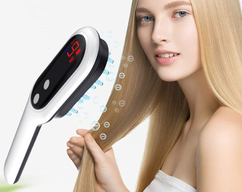 Wireless Head Massager Comb – Magnetic Therapy & LED Display by BLYNTRA BLYNTRA