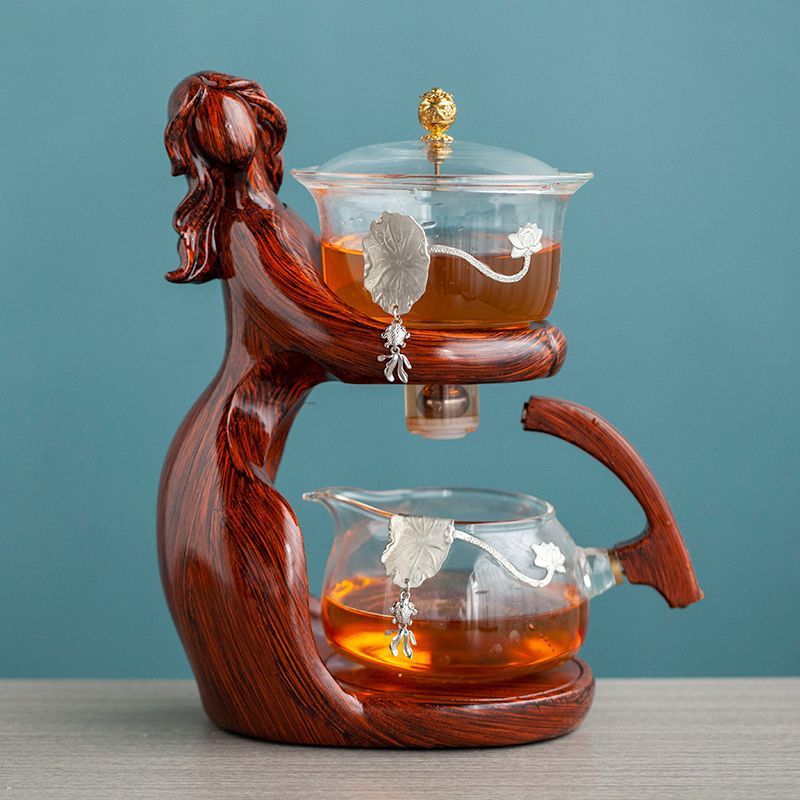 Semi-Automatic Kung Fu Glass Tea Set BLYNTRA
