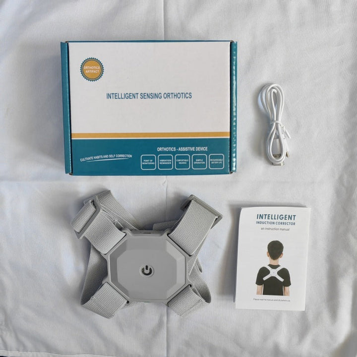 SmartAlign Posture Trainer Belt Silicone Back Scrub Bath Brush