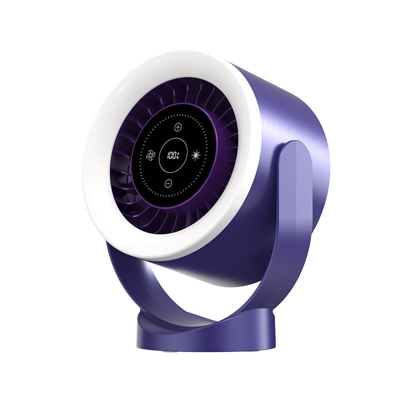 CoolBreeze Adjustable Fan Light with LED Display Silicone Back Scrub Bath Brush