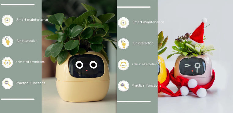 BLYNTRA Smart Planter Companion – Animated AI Plant Pot with Display BLYNTRA
