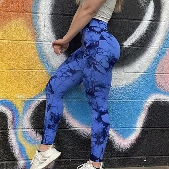 Tie Dye Leggings Women Fitness Yoga Pants Seamless Push Up Workout Tights Gym Sports Legging SHOPPING HUB