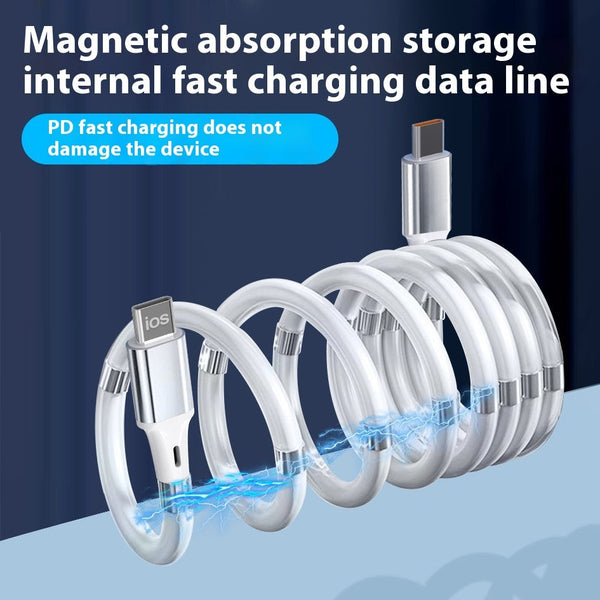 Travel Storage Data Cable Portable Magnetic Type-c Creative Car Silicone Back Scrub Bath Brush