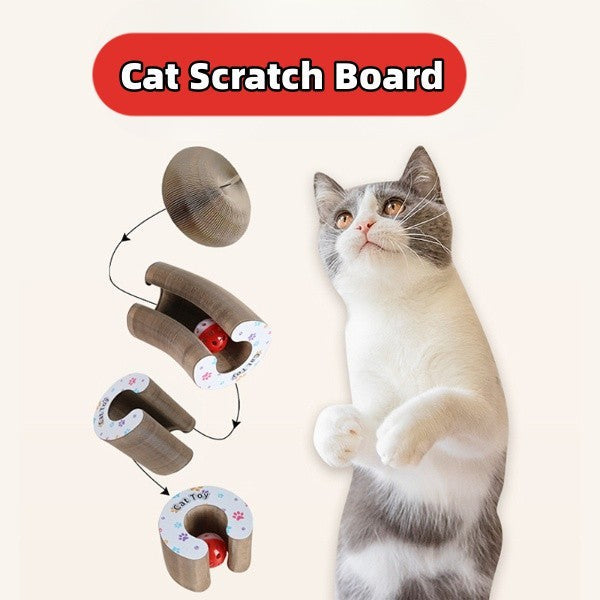 MagicFold Cat Scratcher & Climbing Toy Silicone Back Scrub Bath Brush
