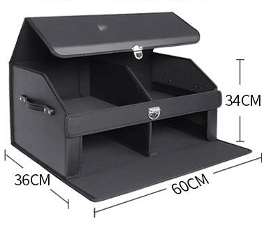 Leather Car Trunk Organizer | Foldable Storage Box BLYNTRA