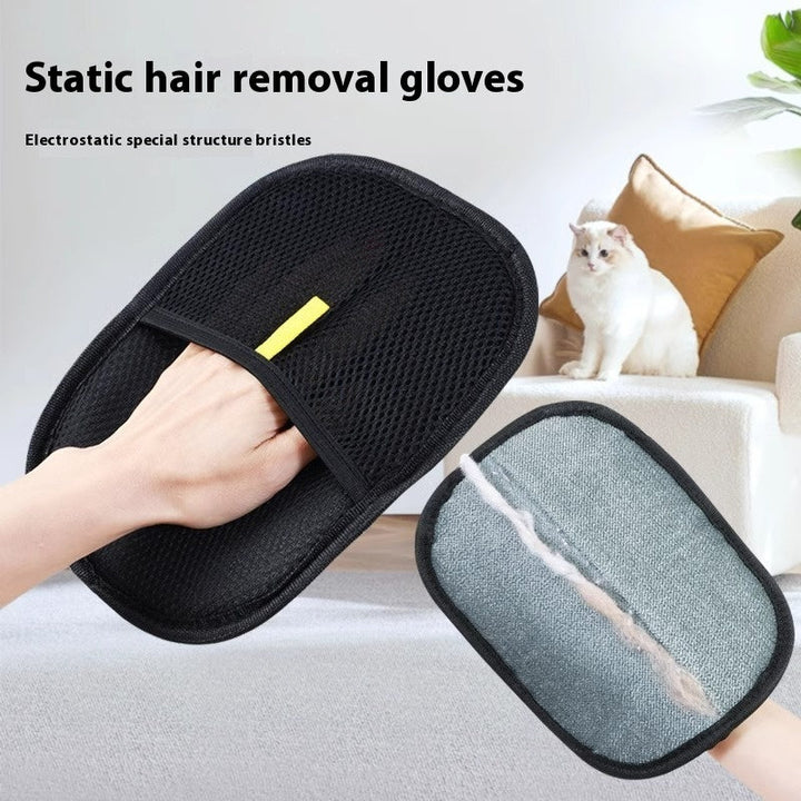 Pet Hair Remover Mitt Pet Hair Remover Gloves Deshedding Brush Glove For Dog Cat Rabbit With Long Short Curly Hair Silicone Back Scrub Bath Brush