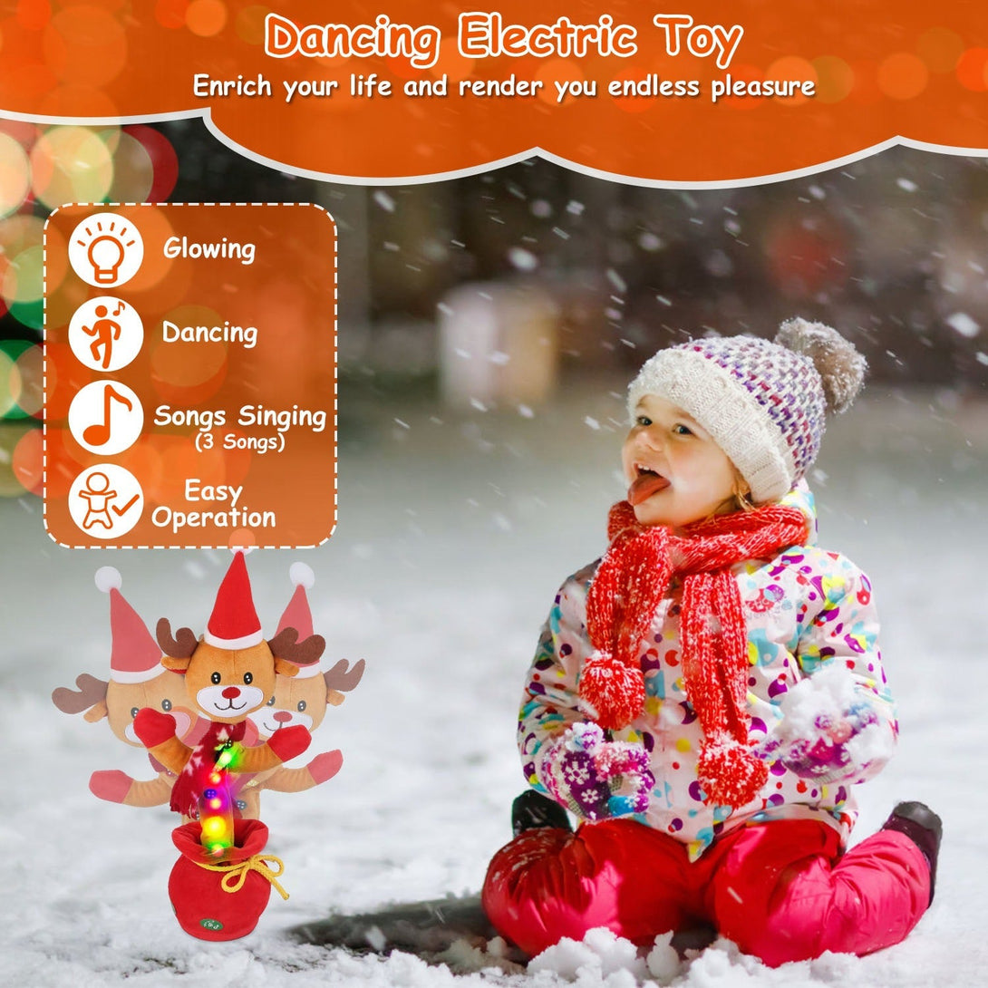 BLYNTRA Interactive Singing & Dancing Penguin/Elk Plush Toy – Christmas Edition BLYNTRA