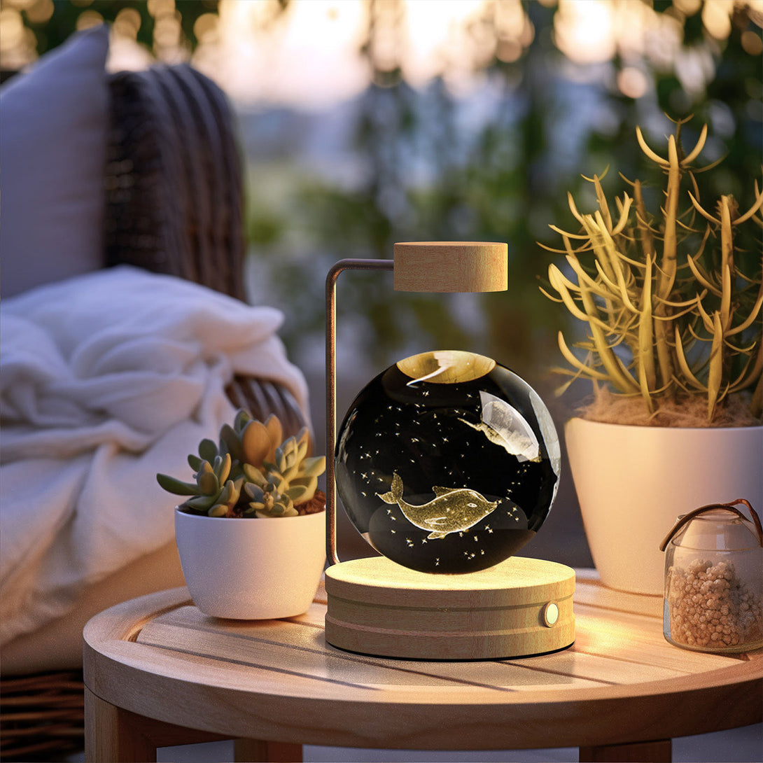 Dino Galaxy Night Light | Crystal Ball Lamp USB BLYNTRA