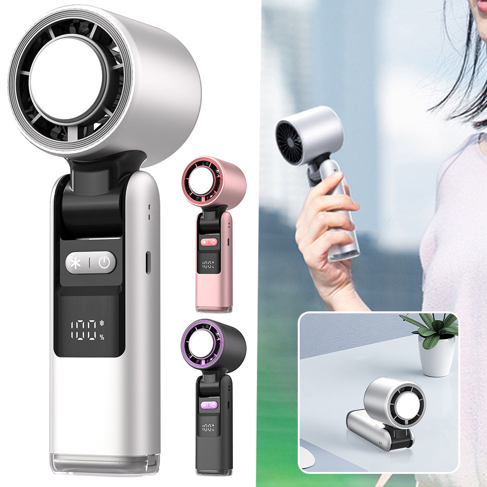 TurboChill Mini USB Fan with Digital Display Silicone Back Scrub Bath Brush