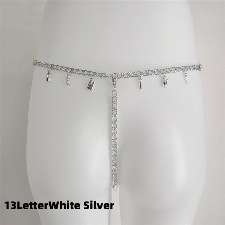 Custom Name Lace Thong & Body Chain Set Silicone Back Scrub Bath Brush