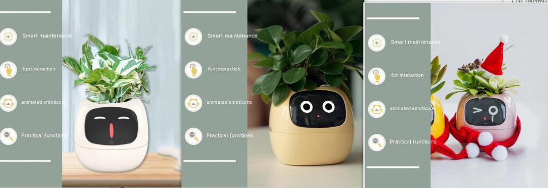 BLYNTRA Smart Planter Companion – Animated AI Plant Pot with Display BLYNTRA