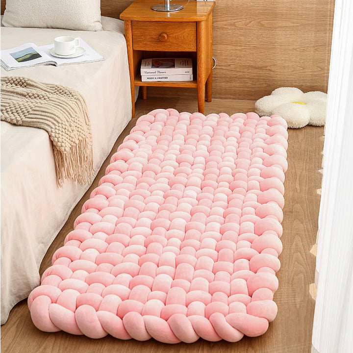 Woven Bedroom Rug Window Cushion Ledge Cushion Household Sofa Cushion Floor Mat Tatami Silicone Back Scrub Bath Brush