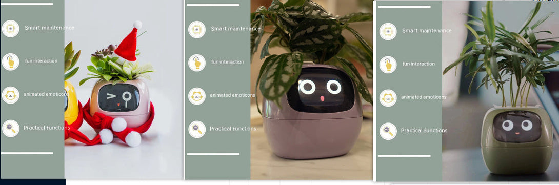 BLYNTRA Smart Planter Companion – Animated AI Plant Pot with Display BLYNTRA