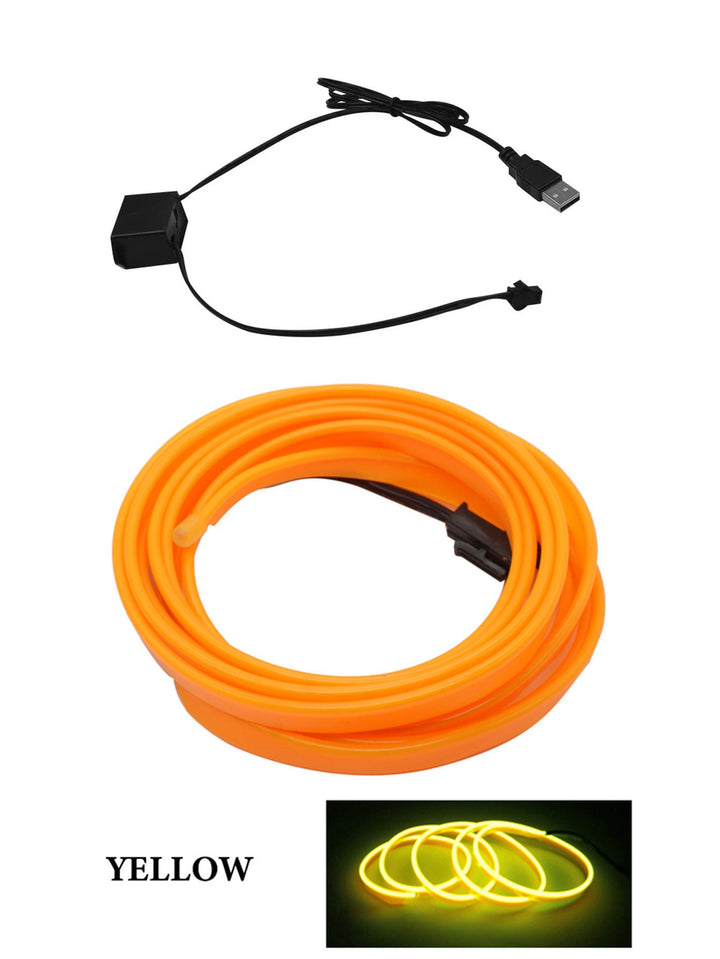 GlowLine™ USB Car LED Strip Silicone Back Scrub Bath Brush