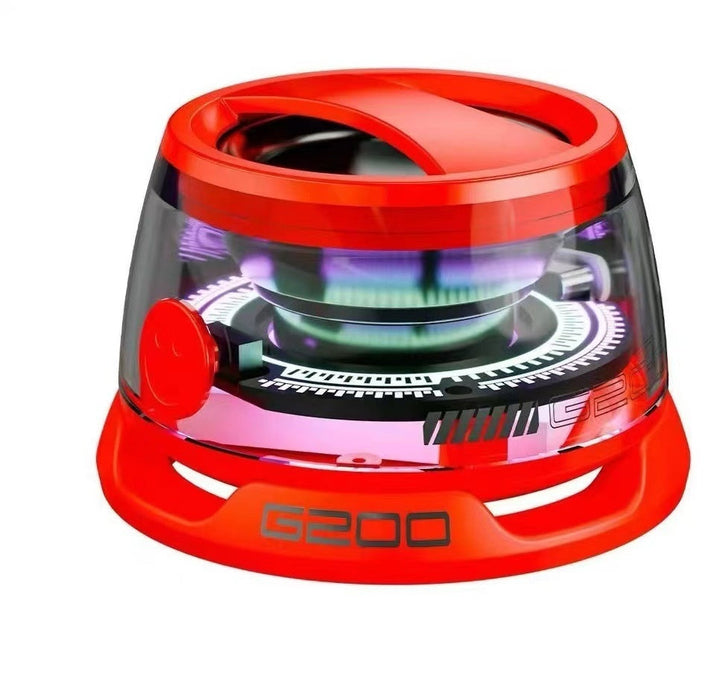Portable Bluetooth Speaker G200 RGB Lighting Speaker BT5.3 Mini Sound Box 7 Hours Playback Magnetic Phone Holder Silicone Back Scrub Bath Brush