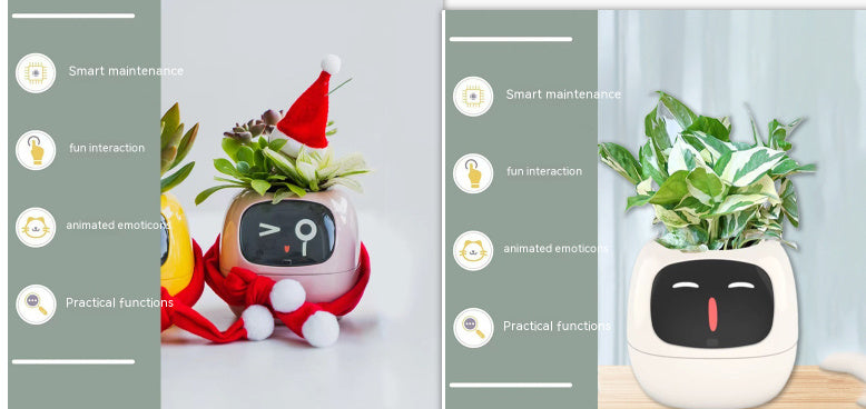 BLYNTRA Smart Planter Companion – Animated AI Plant Pot with Display BLYNTRA