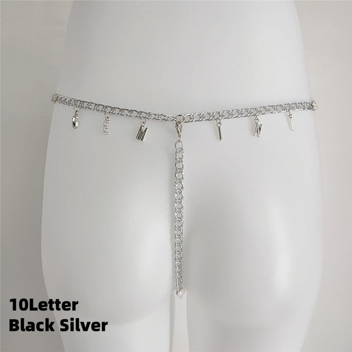 Custom Name Lace Thong & Body Chain Set Silicone Back Scrub Bath Brush