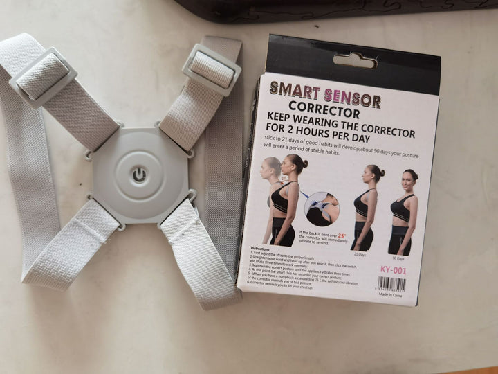 SmartAlign Posture Trainer Belt Silicone Back Scrub Bath Brush