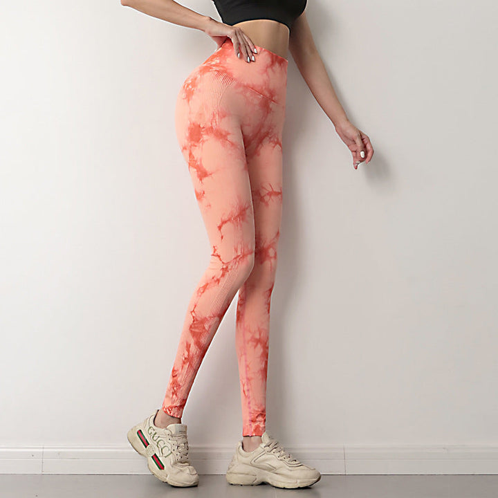 Tie Dye Leggings Women Fitness Yoga Pants Seamless Push Up Workout Tights Gym Sports Legging SHOPPING HUB