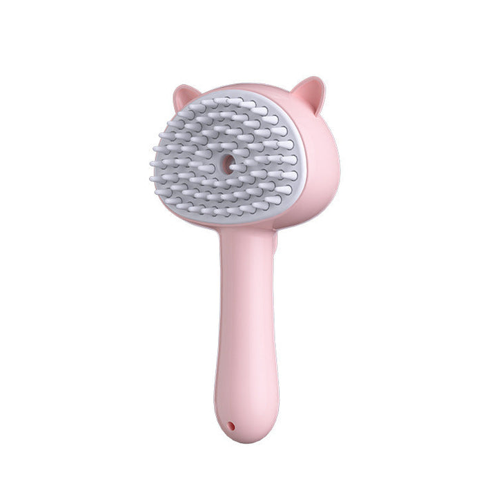 Hair Cleaning Brush With Mist Multifunctional Cat Grooming Brush Rechargeable Self Cleaning Slicker Brush For Pets Dogs & Catsb Pet Products Silicone Back Scrub Bath Brush