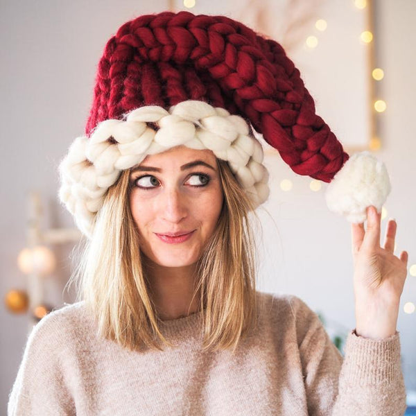 BLYNTRA Christmas Plush Hat – Cute Pompom Winter Beanie for All Ages BLYNTRA