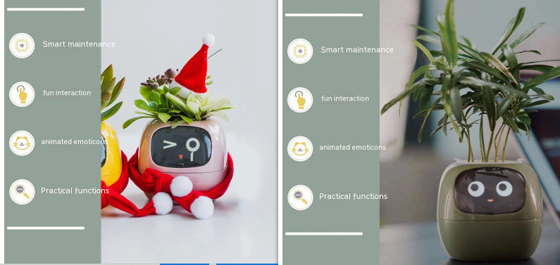 BLYNTRA Smart Planter Companion – Animated AI Plant Pot with Display BLYNTRA