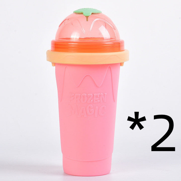 IceCrush Smoothie Cup – Instant Slushie Maker Silicone Back Scrub Bath Brush